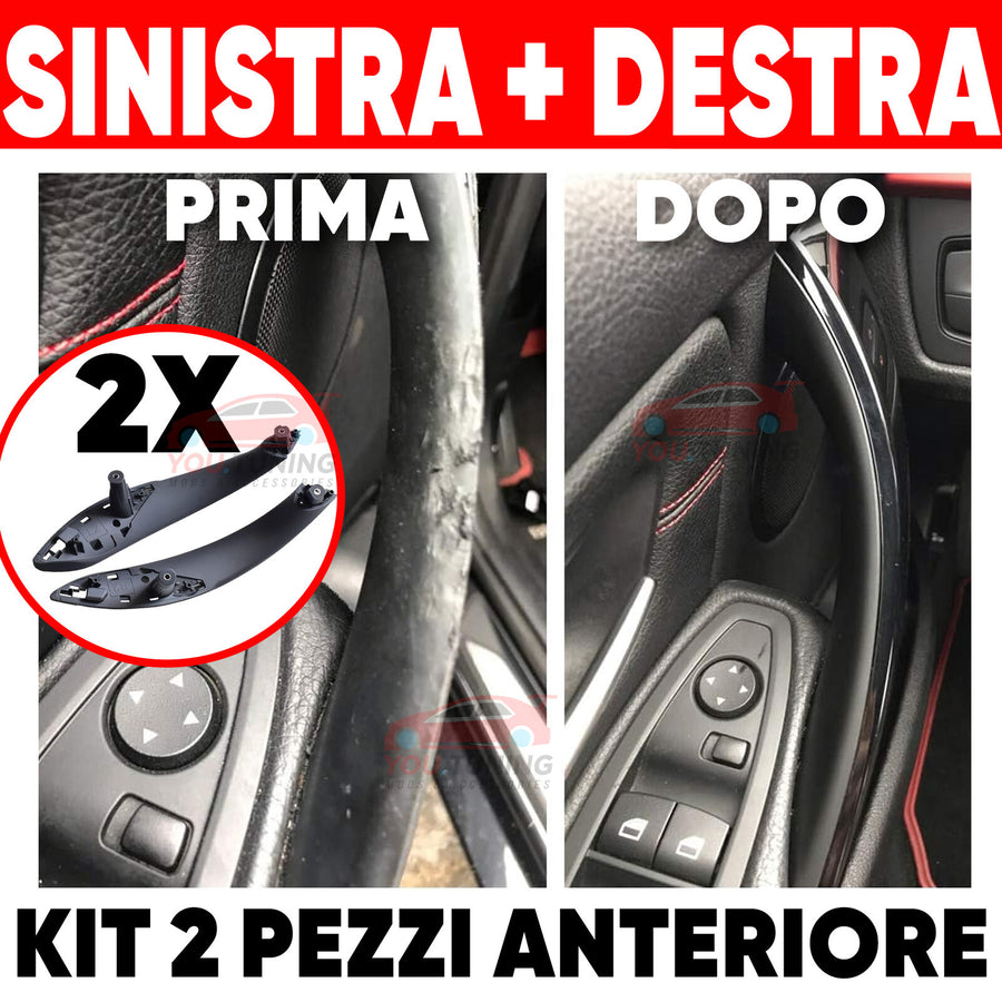 KIT 2 MANIGLIE Anteriori SINISTRA+DESTRA PER BMW Serie 3 F30 F31 F34 F80 M3 GT