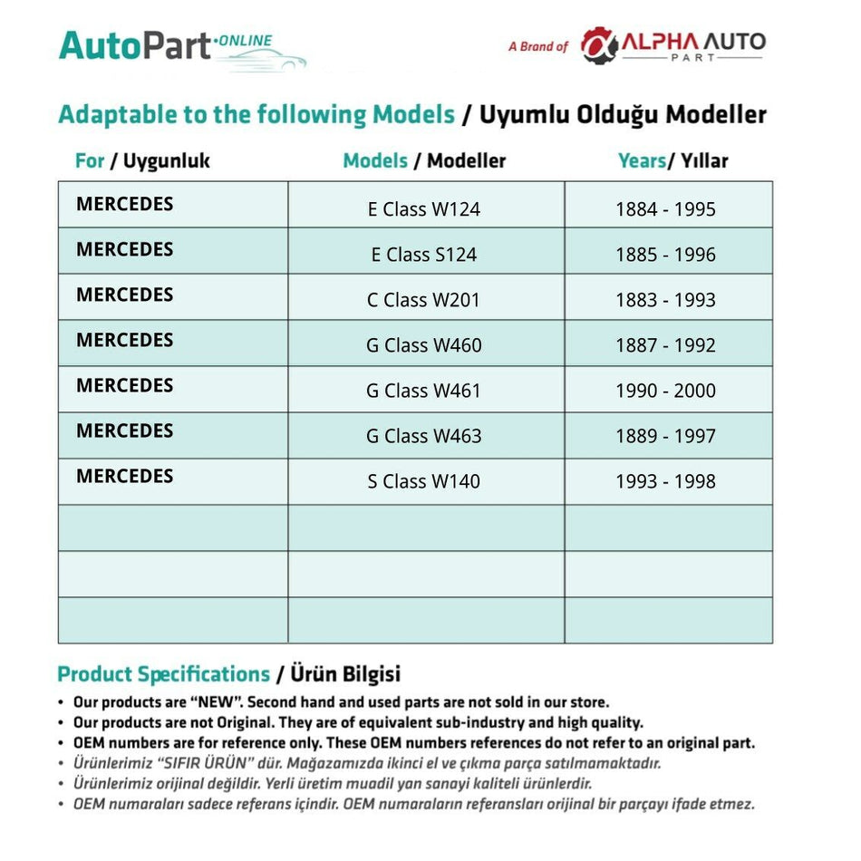 Iniettore per Mercedes Classe S W140