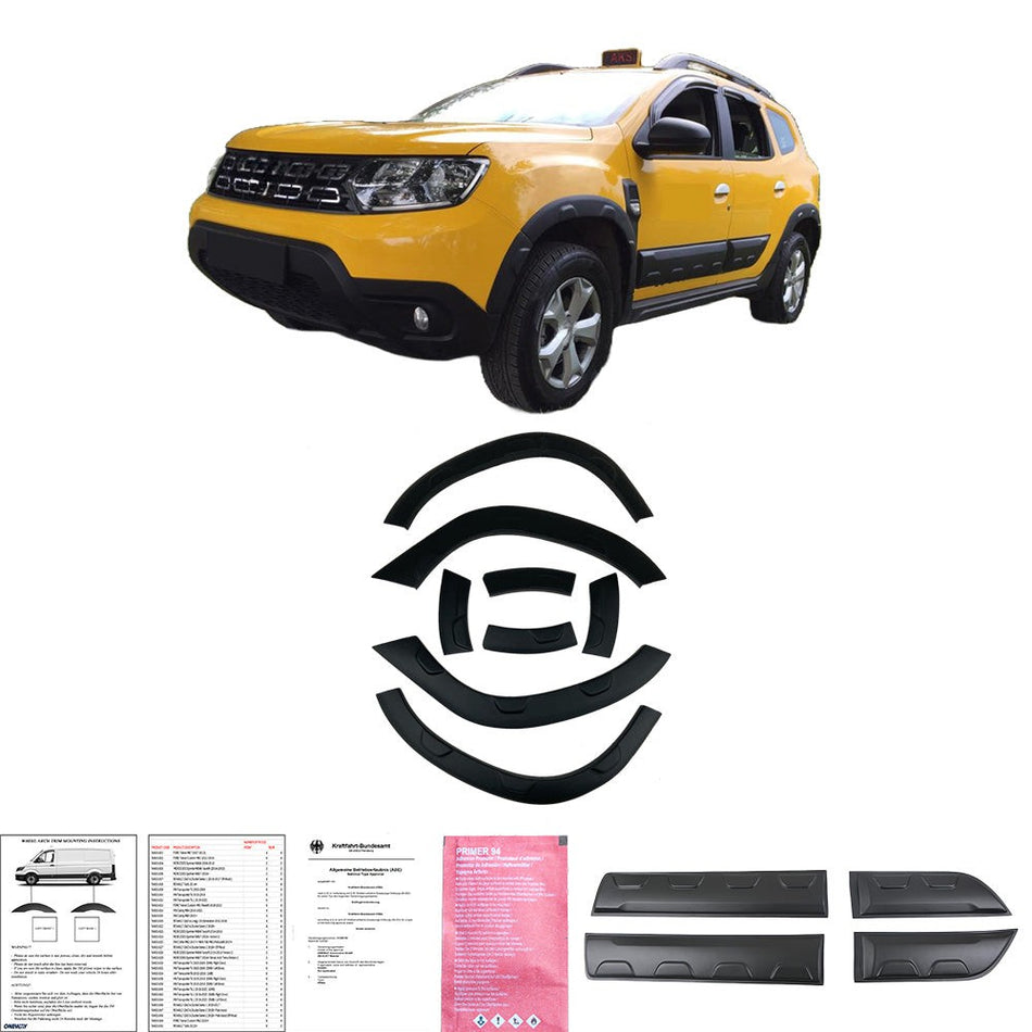 Bodykit Carrozzeria Pacchetto Sportivo per DACIA Duster Serie 2 2018+ (Offroad) (senza logo Duster)