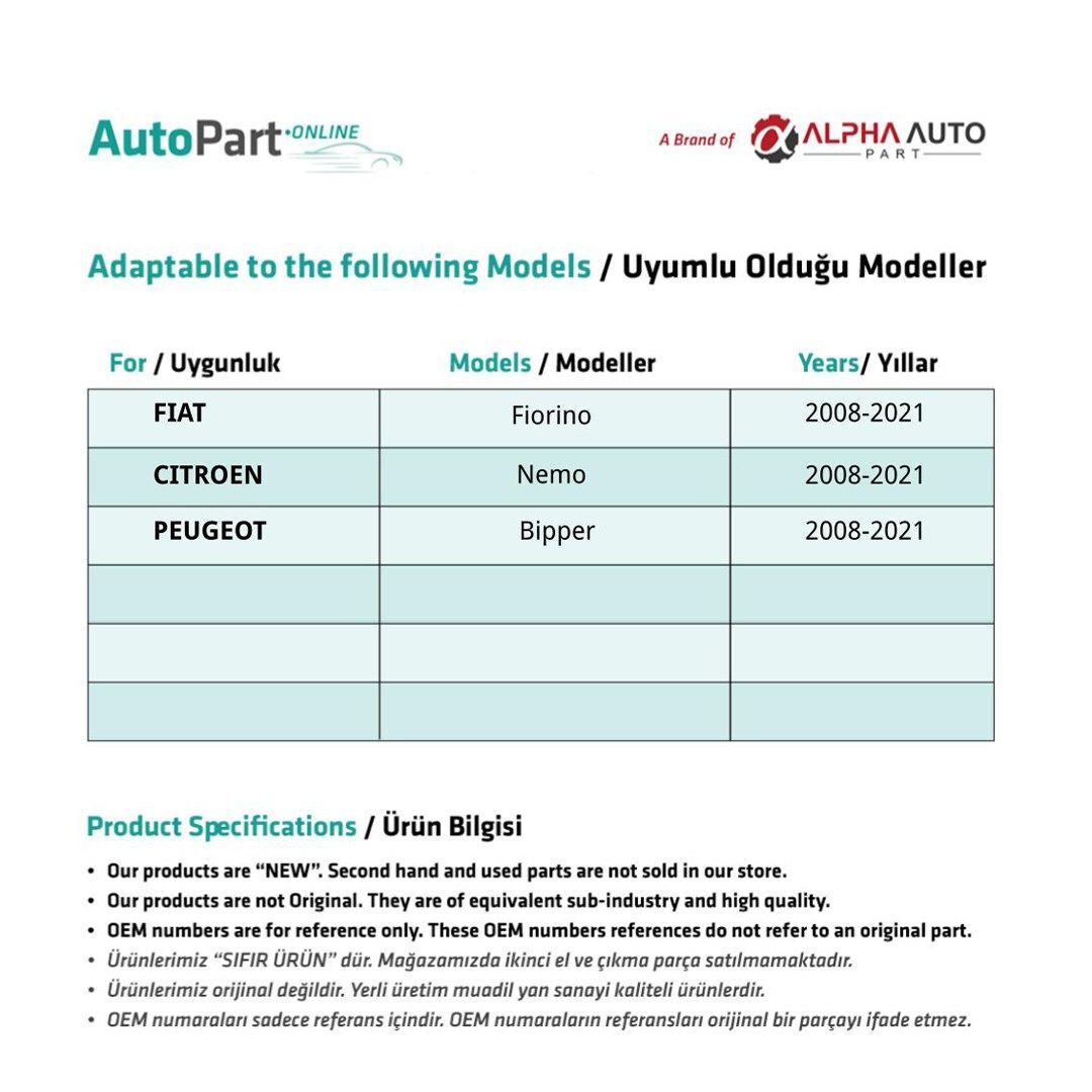Kit Riparazione Alzacristalli Ant. DX / SX per Fiat Fiorino Citroen Nemo – vista 2
