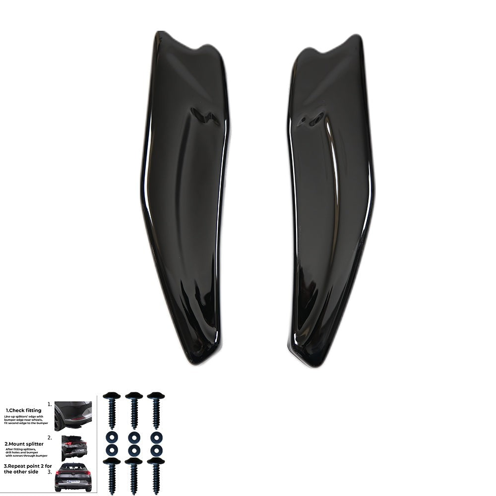 Splitter laterali posteriori compatibili con VW VOLKSWAGEN Golf MK6 GTI – vista 7