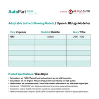 Kit guide scorrevoli porta laterale destra-sinistra per Fiat Doblò