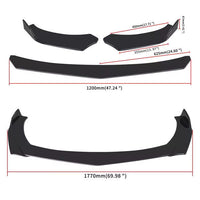 UPGRADE MOD *LOOK QUADRIFOGLIO* per ALFA ROMEO GIULIA LAMA SPLITTER FRONTALE