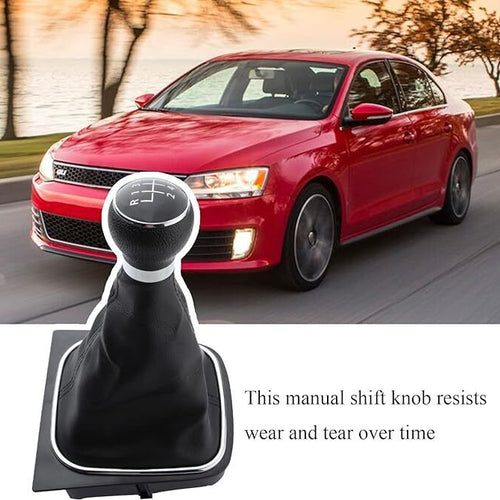 ⭐Manopola 6 Marce⭐Leva Pomello Cambio per VW Golf 6 5 JETTA EOS SCIROCCO cuffia