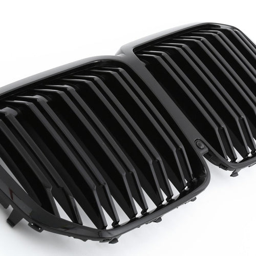 per BMW X7 G07 GRIGLIA DEL RADIATORE DOPPIA STAFFA NERA LUCIDA