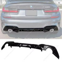 Diffusore M3 posteriore per BMW Serie 3 G20 G21 2018-2022 (solo per MSport) Nero