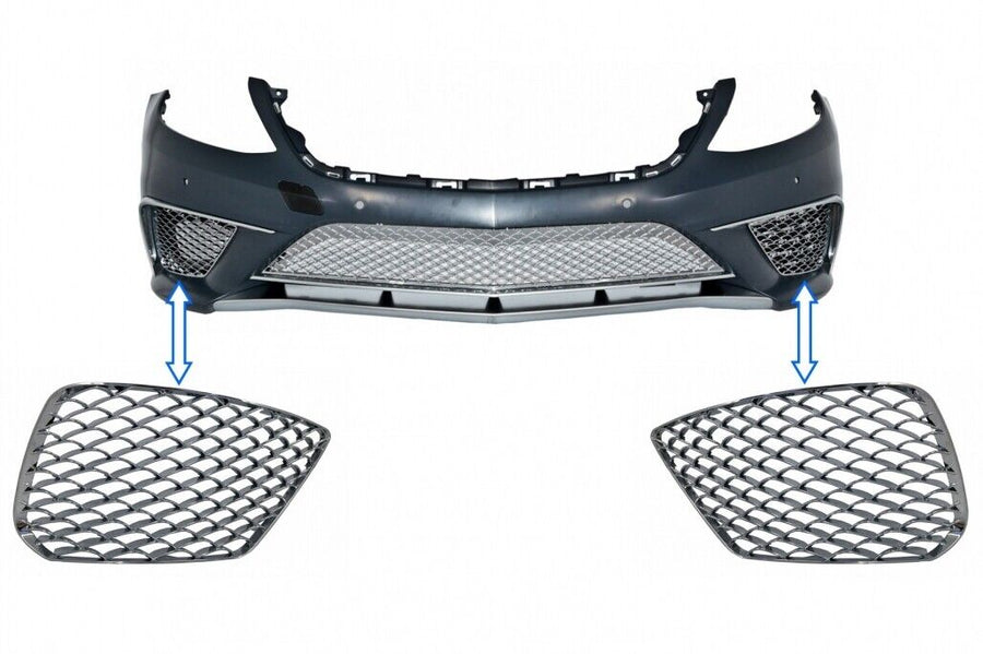 Griglie laterali cromate per paraurti anteriore per Mercedes Classe S W222 (2013