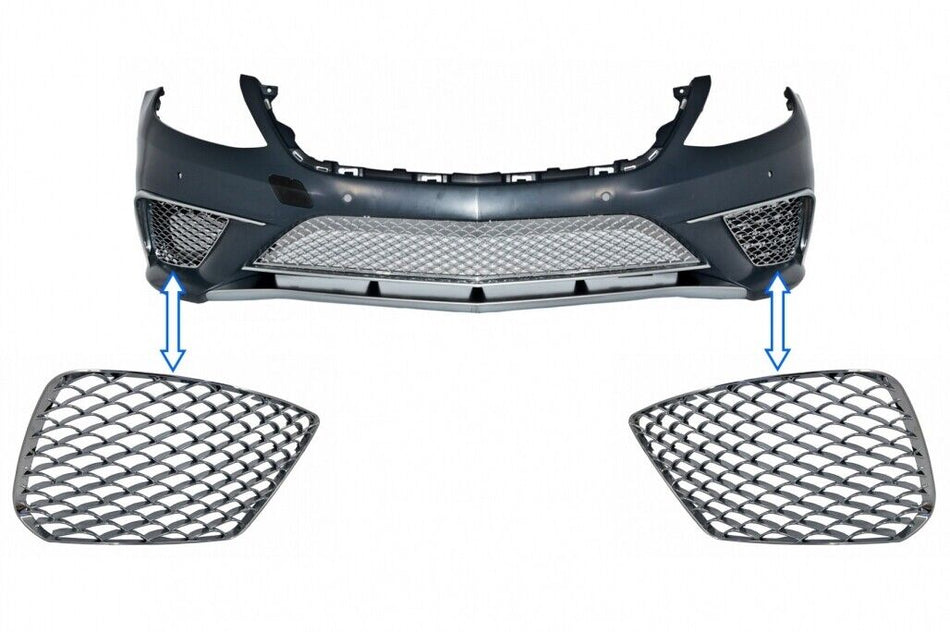 Griglie laterali cromate per paraurti anteriore per Mercedes Classe S W222 (2013