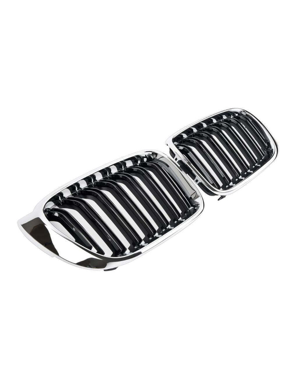 per X4 F26 2014-2018 Griglia Radiatore M Look Nero Cromato