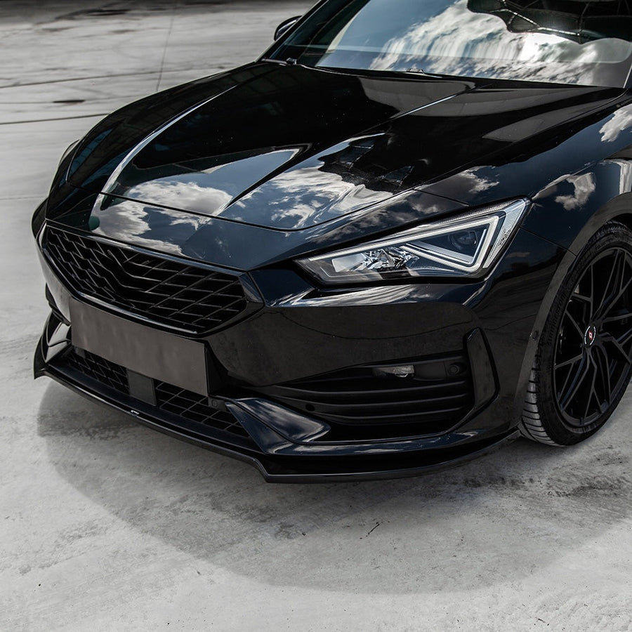 Splitter anteriore per CUPRA Leon 2020-2024 v2 senza omologazione ABE TÜV