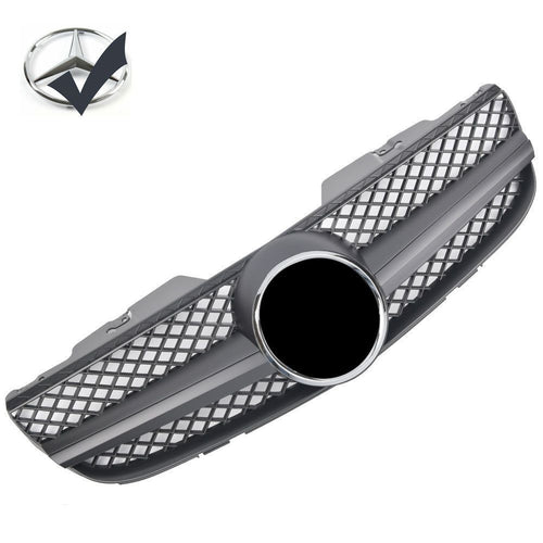 Griglia griglia sportiva per Mercedes R230 SL 2006-2008 nero opaco AMG LOOK