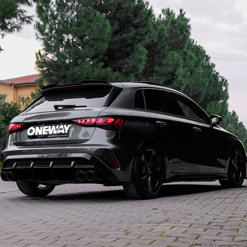 Diffusore posteriore per AUDI A3 S-Line / S3 8Y Facelift Sportback 2025+