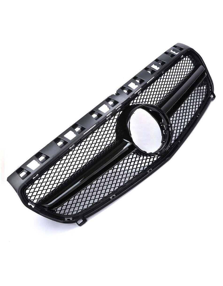 per Mercedes A W176 12-15 Griglia Anteriore Nero Lucido Look AMG