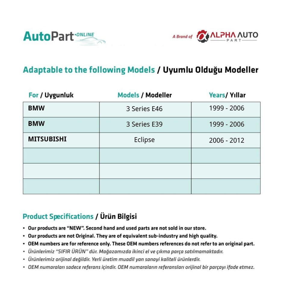 Maniglia per tendina parasole Mitsubishi Eclipse - Grigio