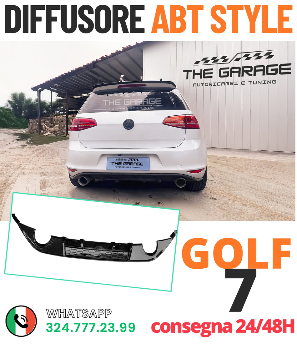 DIFFUSORE POSTERIORE per -> G0LF 7 GTI T S I  T D I  e G T D  (2013-2017)