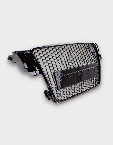Griglia Calandra a Nido D'ape RS5 Look Nero Total Black per Audi A5 8T – vista 5