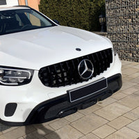 per Mercedes GLC X253 C253 2019-2022 Griglia Anteriore Nera AMG Look