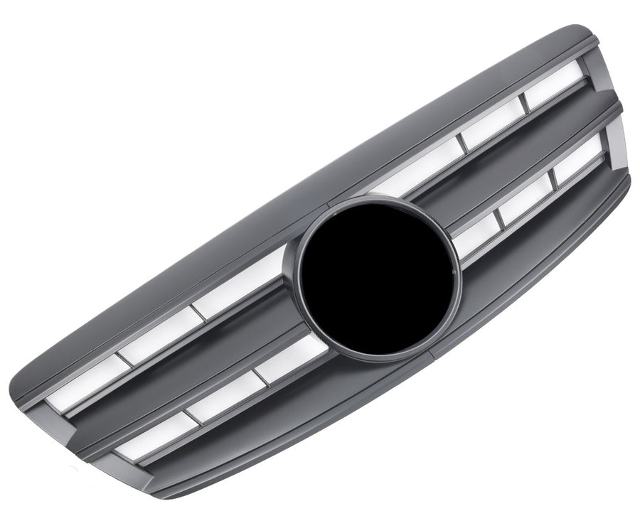 Griglia sportiva per Mercedes W220 S dal 10/2002 nero opaco AMG LOOK