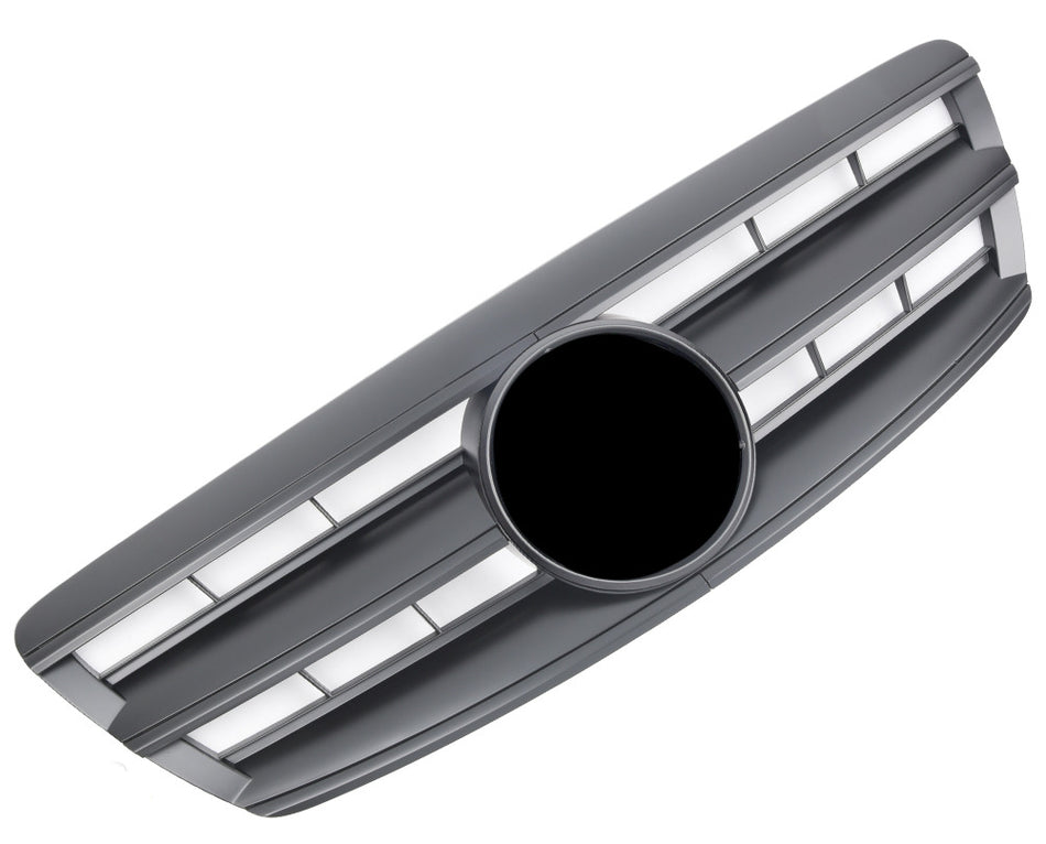 Griglia sportiva per Mercedes W220 S dal 10/2002 nero opaco AMG LOOK