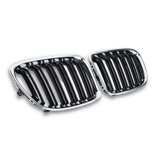 per X1 E84 2009-2015 Griglia Radiatore M Look Nero Cromato