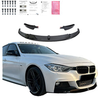 Splitter anteriore per BMW Serie 3 F30 M-Pack 2012-2019 con alette e omologazion