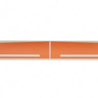 Decalcomanie laterali Adesivo in vinile arancione opaco per Mercedes C238 Coupe