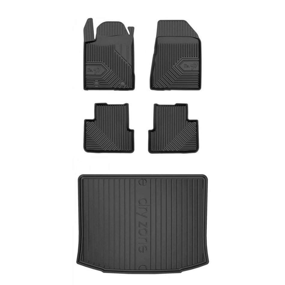 Frogum TPE Tappetini+Portabagagli Set per Fiat Bravo II 2007-2014 TPE set di tap