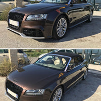 Griglia Calandra a Nido D'ape RS5 Look Nero Total Black per Audi A5 8T 2007-2011