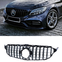 per Mercedes C205 Coupe 18-21 Griglia Anteriore Panamericana AMG