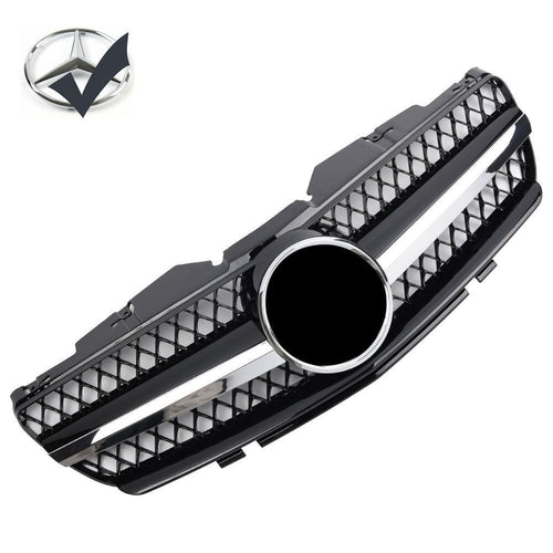 Griglia sportiva griglia per Mercedes R230 SL 2001-2006 cromo nero look AMG