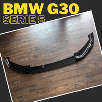 TOP Splitter Lama Spoiler Sotto Paraurti per BMW SERIE 5 G30 M5 LOOK Nero Lucido