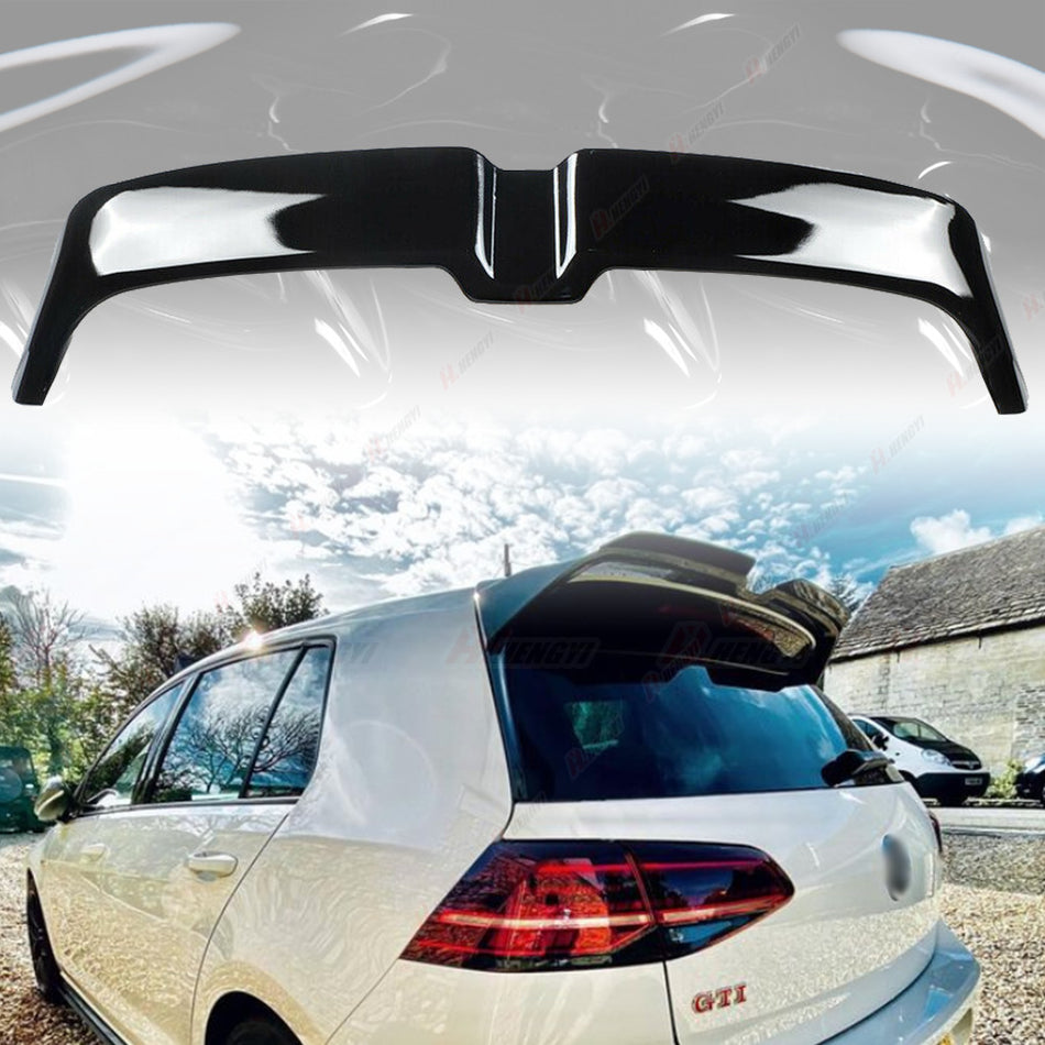 SPOILER POSTERIORE NERO per ✨VW GOLF 7 7.5 MK7.5 MK TETTO ALETTONE GTI / R / GTD