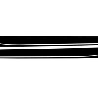 Adesivo per decalcomanie laterali in vinile nero opaco per BMW Serie 3 F30 F31 (