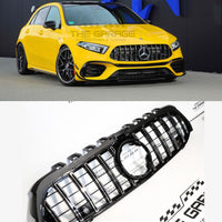 GRIGLIA A45 PANAMERICANA per MERCEDES CLASSE A W177 2018-2023 SILVER - CROMATA