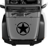 Adesivo Stella Universale per Camion Jeep Wrangler JK o Altre Auto Nero