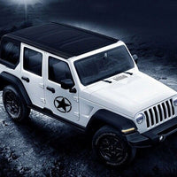 Adesivo Stella Universale per Camion Jeep Wrangler JK o Altre Auto Nero