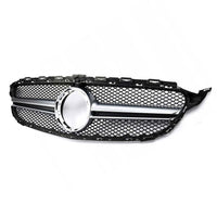 per Mercedes C C205 Coupe 18-21 Griglia Radiatore 360° Look AMG