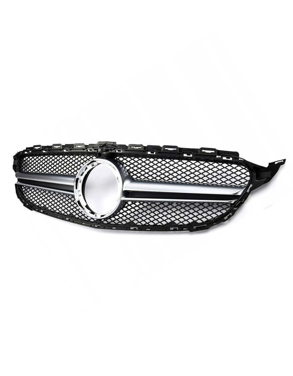 per Mercedes C C205 Coupe 18-21 Griglia Radiatore 360° Look AMG