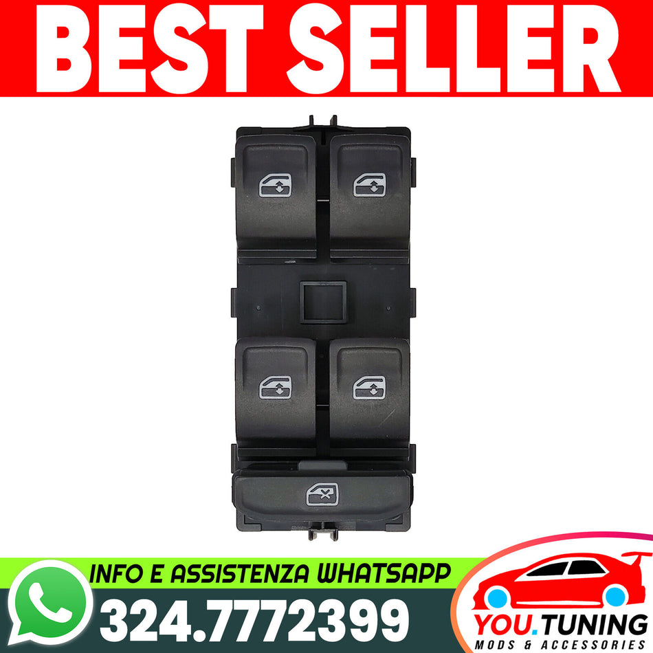 Pulsantiera✨INTERRUTTORI ALZACRISTALLI✨GOLF 7✨PASSAT TIGUAN TOURAN SUPERB LEON