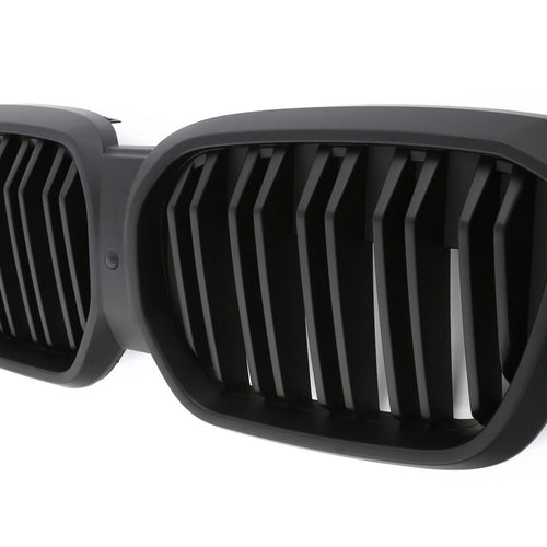 per BMW iX3 G08 LCI GRIGLIA SPORTIVA DOPPIA SPIRALE GRIGLIA NERO OPACO