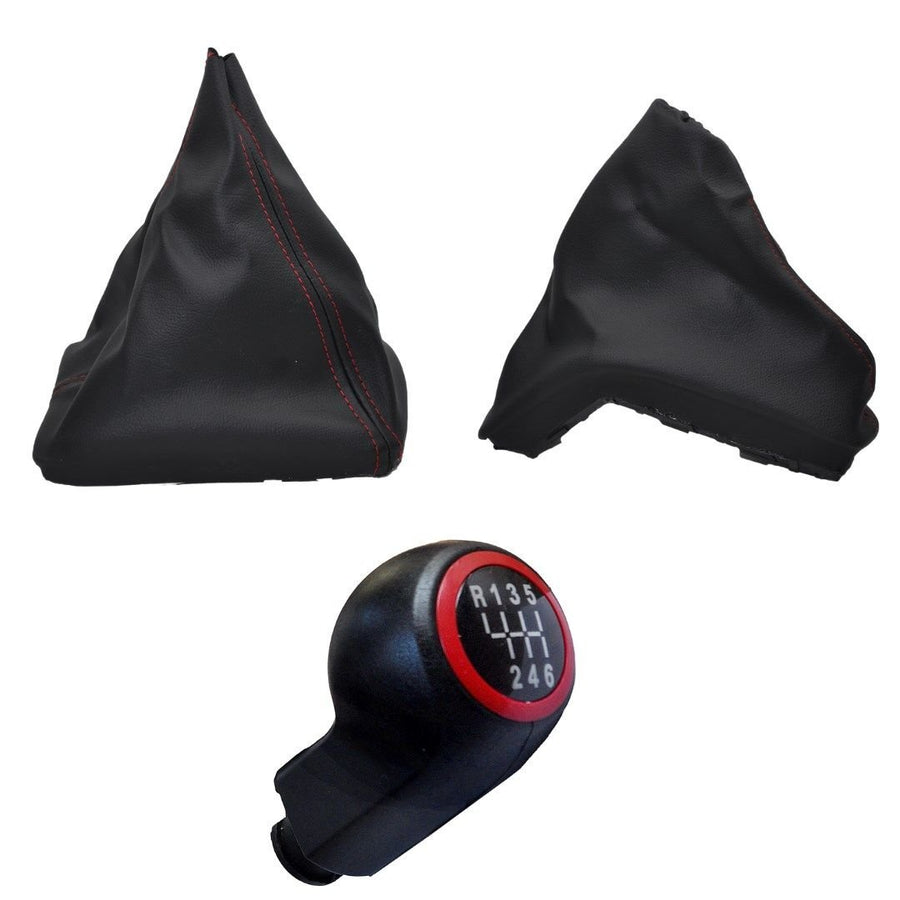 Copri leva cambio e pomello cambio Opel Astra H (6) - ROSSO