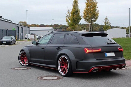 Spoiler sul tetto per Audi A6 Avant Facelift 4G C7 (2015-2018) Piano Black – vista 10
