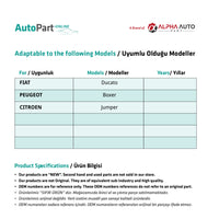 Gancietto Bloccaggio Portellone Posteriore