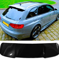 Spoiler Tetto RS4 Design per AUDI A4 B8 Avant *2008-2015* Alettone Nero Lucido