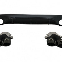 Diffusore posteriore con terminali di scarico per Mercedes Classe E C238 A238 AM