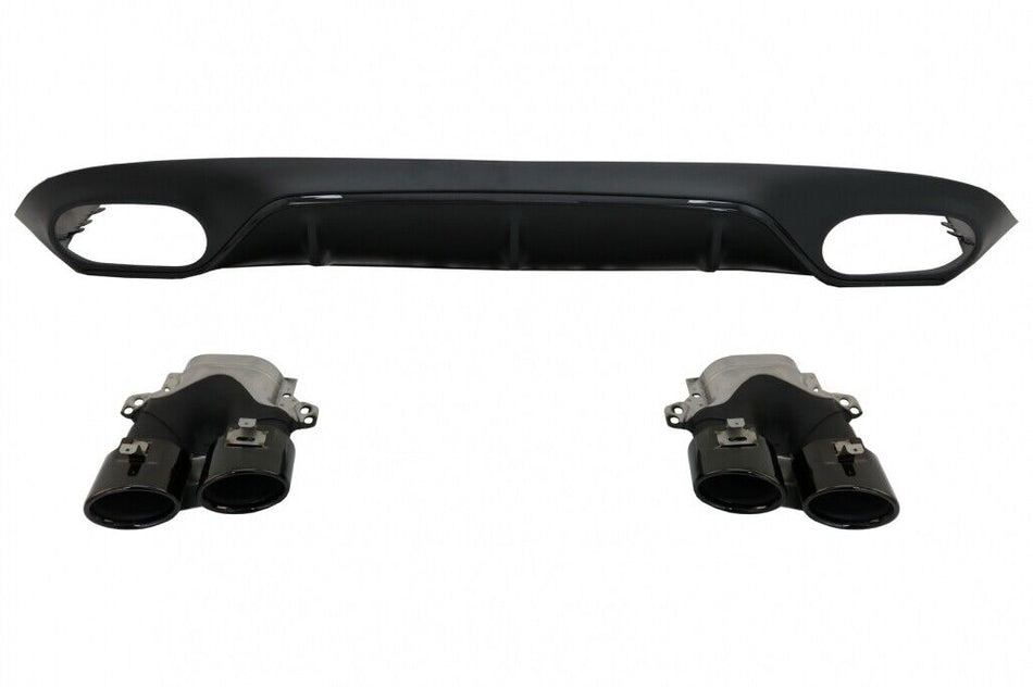 Diffusore posteriore con terminali di scarico per Mercedes Classe E C238 A238 AM
