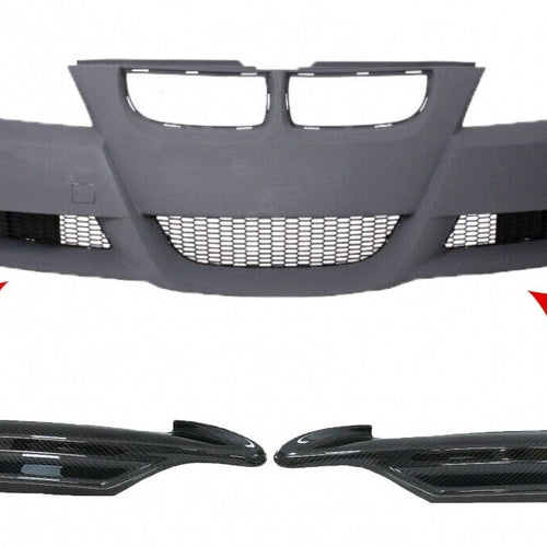Spoiler anteriore in carbonio per BMW Serie 3 E90 E91 berlina Touring (2005-2008