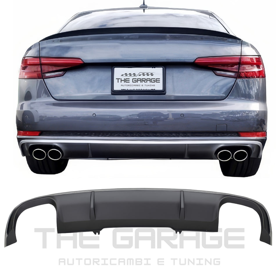 Diffusore paraurti posteriore per AUDI A4 B9 8W (solo NON S-LINE) 2016-2018