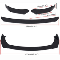 UPGRADE MOD *LOOK QUADRIFOGLIO* per ALFA ROMEO GIULIA LAMA SPLITTER FRONTALE