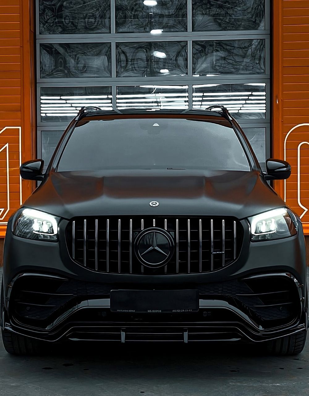 Griglia Panamerica SILVER GTR AMG Look per Mercedes GLE W167 2019-2023 – vista 3